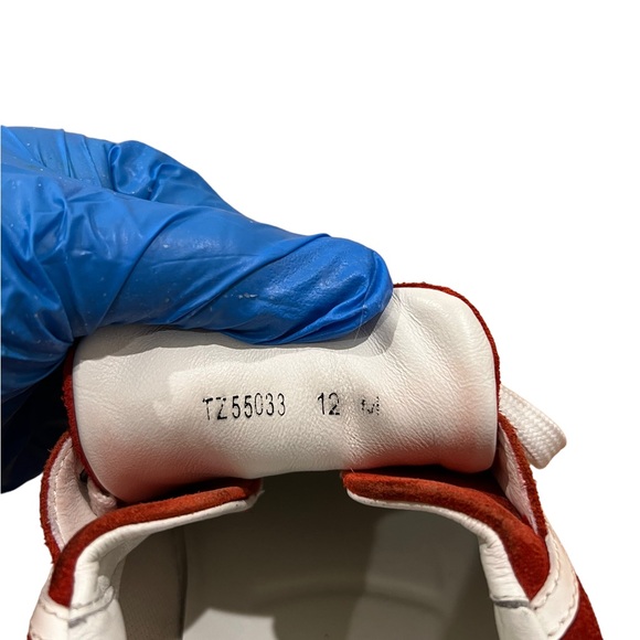 Salvatore Ferraragamo Mens Red Suede Laced Sneakers - Picture 5 of 8